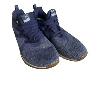 Ryka Blue Knit Slip-on Sneakers - Fizz 10 W Walking Shoes